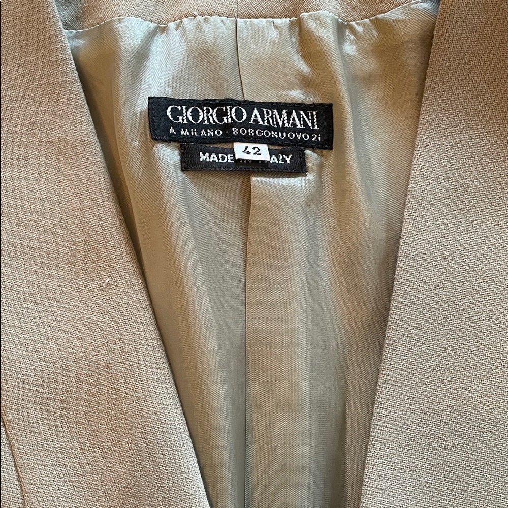Georgia Armani vintage gray wool jacket, size 42